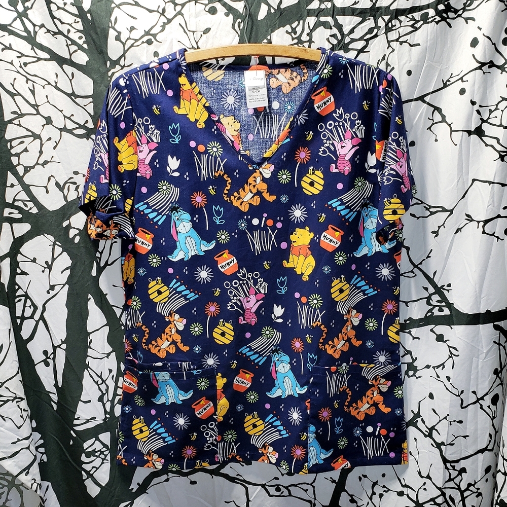 Disney Winnie the Pooh Small Scrub Top